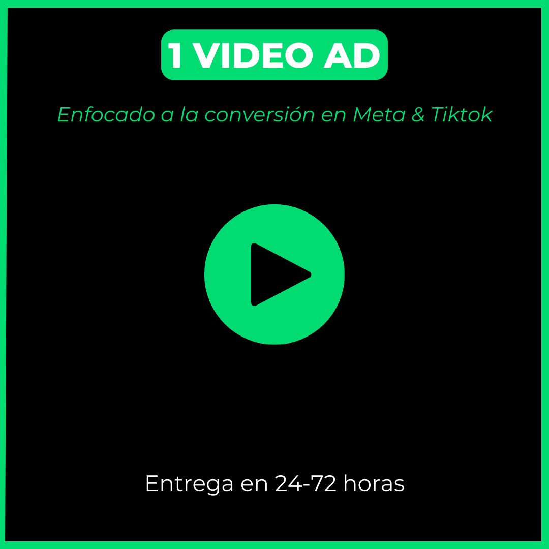 Un anuncio para Meta-Tiktok-Youtube